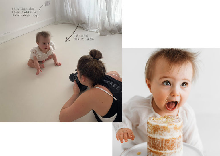 Baby photography behind the scenes