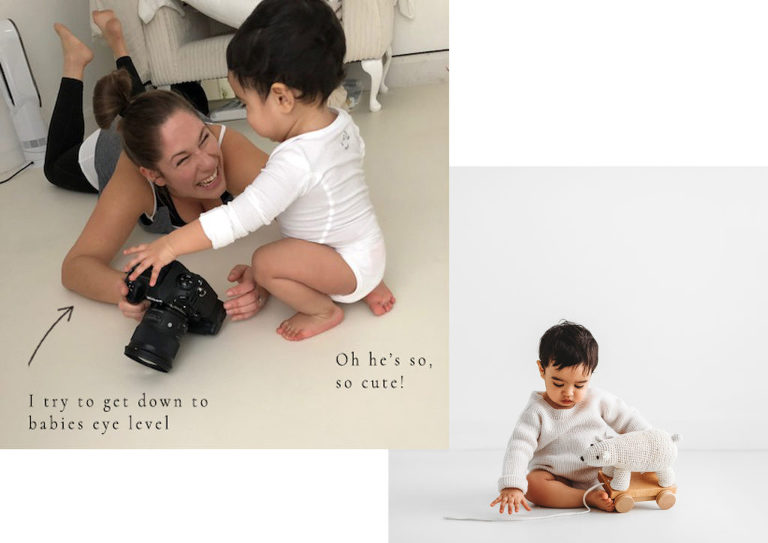 baby photo behind the scenes